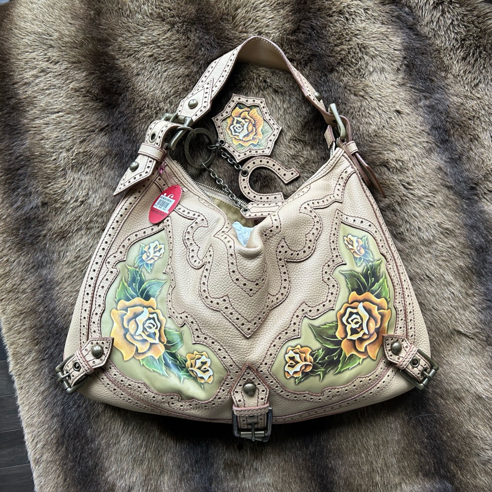 Isabella Fiore Tan Shoulder Bag NWT